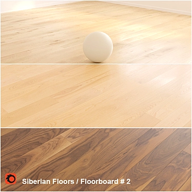 Siberian Floors Parquet - Classic UF Grey/Platinum/Walnut 3D model image 1 