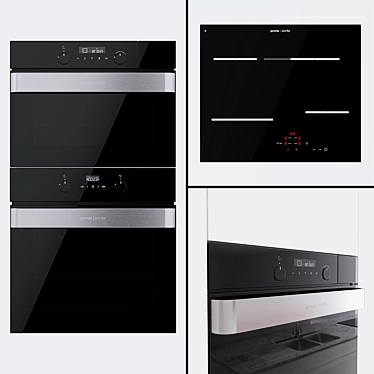 Gorenje Compact Oven and Hob Set 3D model image 1 