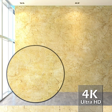 Seamless 4K Plaster Texture Set 3D model image 1 