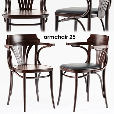 Modern Armchair 25 - Stylish Comfort for Your Home 3D model image 1 