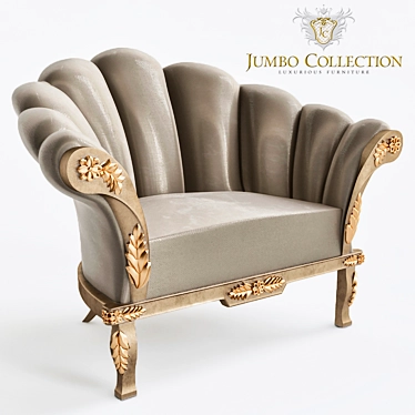 Elegant Jumbo Classic Armchair 3D model image 1 