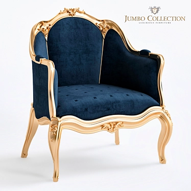 Elegant Jumbo Collection Armchair 3D model image 1 