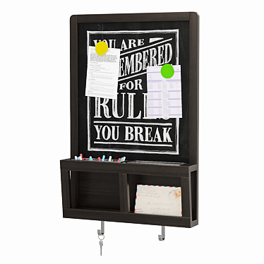 Magnetic Noticeboard: IKEA LUNS 3D model image 1 