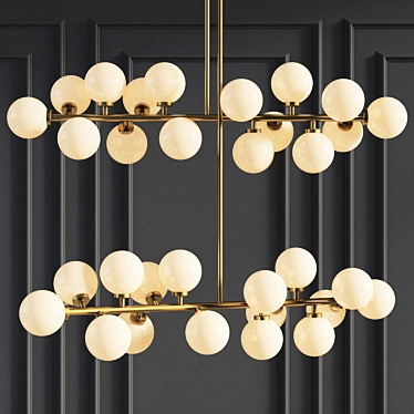 Mimosa Pendant: Elegant Suspension Light 3D model image 1 