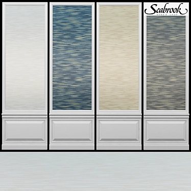 Seabrook Jupiter-1 Acrylic Coated Nonwoven Wallpaper 3D model image 1 