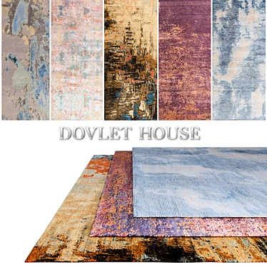 Luxury Carpets Set (5 Pieces) | DOVLET HOUSE 3D model image 1 