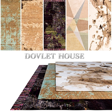 Premium Carpets Collection by DOVLET HOUSE 3D model image 1 