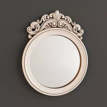 Mirror in a round frame