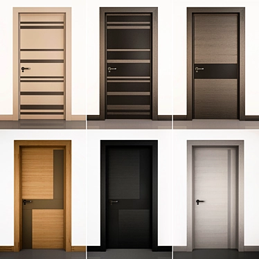 Versatile Door Collocations: 2-in-1 Solution 3D model image 1 