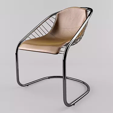 Minotti Cortina Modern Chair: Sleek Design & Superior Comfort 3D model image 1 