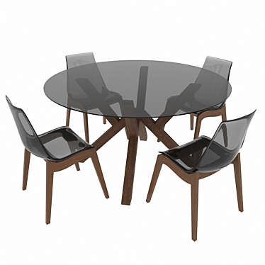 Classic Italian Design Table Set: Calligaris Mikado 3D model image 1 