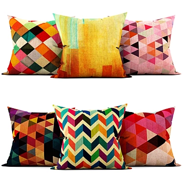 Elegant Home Accent: Decorative Pillows 3D model image 1 