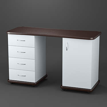 Elegant Esti-2 Manicure Table 3D model image 1 