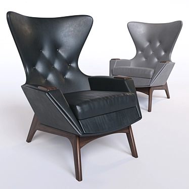 Pearsall Designer Armchair 3D model image 1 