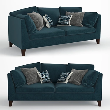Stockholm Sofa Cushions: Modern Comfort by IKEA 3D model image 1 