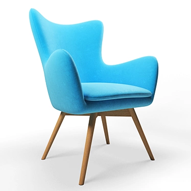 Elegant Armchair for Cozy Reading 3D model image 1 