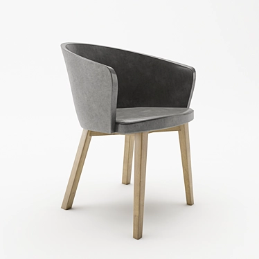 Elegant Kicca Chair: Designed by Francesco Geraci 3D model image 1 