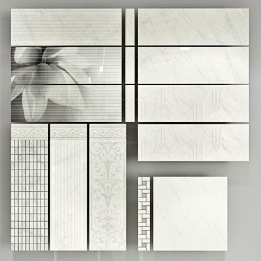 Borsari Tiles: Elegant and Stylish 3D model image 1 