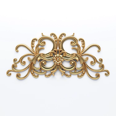 Elegant Stucco Molding 912 3D model image 1 