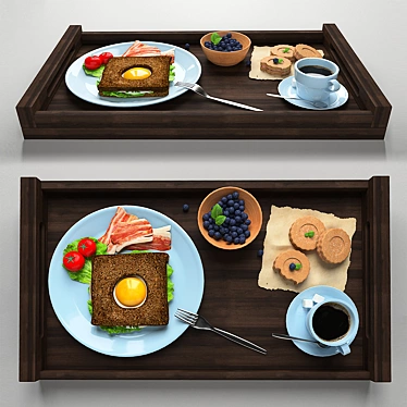 Gourmet Morning Bliss 3D model image 1 