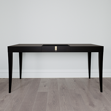  Sleek Writing Desk: W155xD75xH78 3D model image 1 