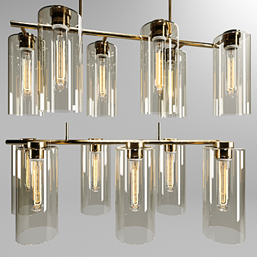 Chandelier west elm Glass Cylinder Chandelier