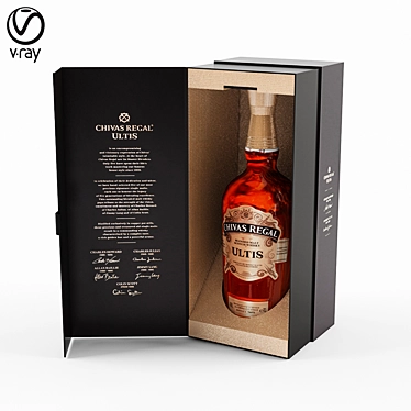 Chivas Regal Whiskey: Opulent Perfection 3D model image 1 