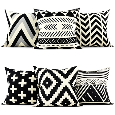 Cozy Home Decor Pillows 3D model image 1 