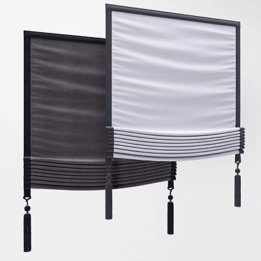 Elegant Roman Blind 50 3D model image 1 