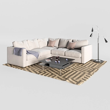 Vimle Tofterid Quart Sofa 3D model image 1 