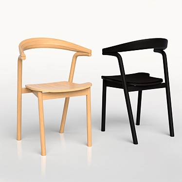 Sleek Makil Chair: Stylish & Comfortable 3D model image 1 
