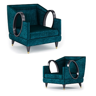 Ulysse Elledue LA 747 Armchair: Stylish and Comfortable 3D model image 1 