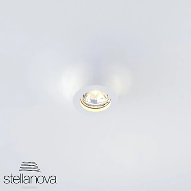 Stellanova Ceiling Spotlight: Integrated Design & Customizable Color 3D model image 1 