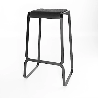 Bolt Bar Stool: Sleek Italian Design 3D model image 1 