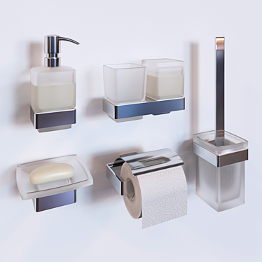 EMCO Loft Bathroom Accessories Set 3D model image 1 