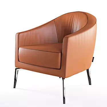 Elegant Donna Armchair by Kroencke 3D model image 1 