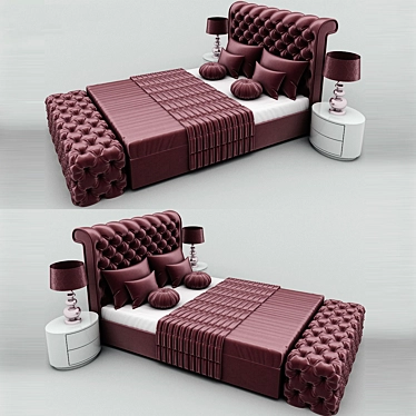 Pudra Dream Bed 3D model image 1 