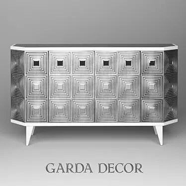 Garda Decor 6-Drawer Chest 3D model image 1 