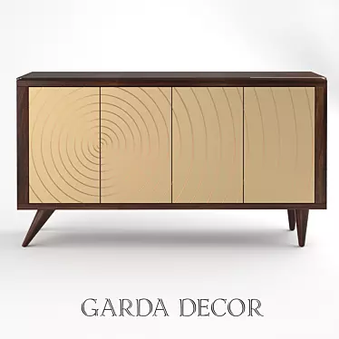 Garda Decor MDF Chest: Height 84cm, Width 157cm, Length 41cm 3D model image 1 