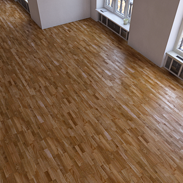 Realistic Parquet Flooring Kit 3D model image 1 