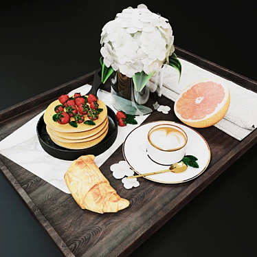 Modern Breakfast Set - 2014 Design 3D model image 1 