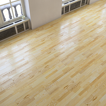 Realistic Parquet Flooring 3D model image 1 