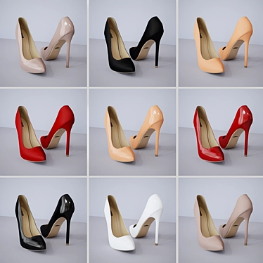 Ditto Women's Shoes: 9 Unique Pairs 3D model image 1 