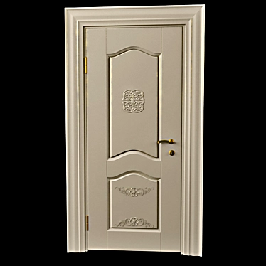 Classic Wooden Door 3D model image 1 