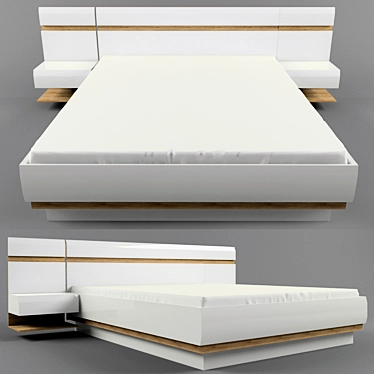 Anrex Linate Bed Set 3D model image 1 