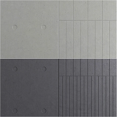 Panbeton Beton Panels - Fragmentation & Scaffoled 3D model image 1 