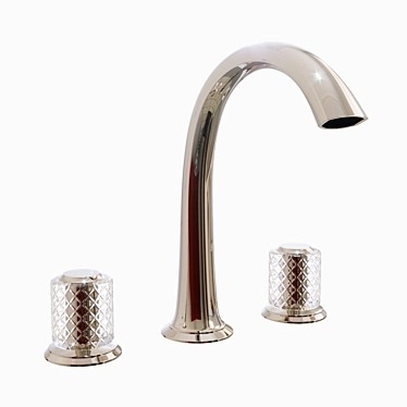Elegant Kallista Script Sink Faucet 3D model image 1 