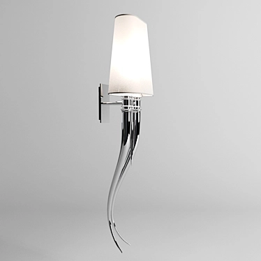 Elegant Brunilde Wall Light 3D model image 1 