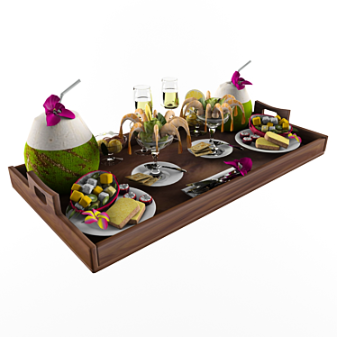 Tropical Breakfast Delight 3D model image 1 