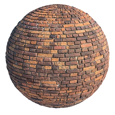 Aged Brick Masonry Material 3D model image 1 